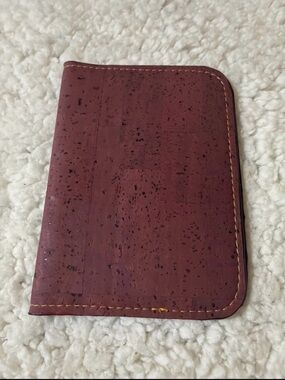 Handmade Fashiopurse Eggplant Purple Cork Passport Holder